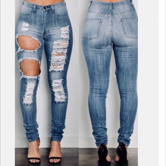 Distressed Jeans - Picture 2 of 3